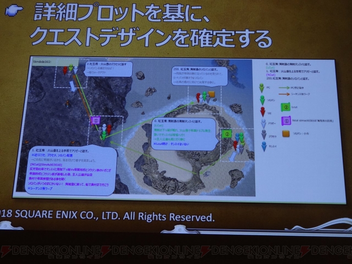 『FFXIV: 紅蓮のリベレーター』のクエスト制作過程をCEDEC 2018で解説【電撃PS】